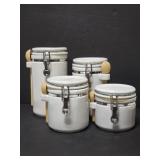 Winsome heavyweight ceramic latching canisters