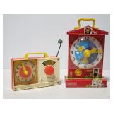 Vintage Fisher Price musical clock & radio