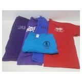 Five concert crew t-shirts
