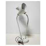 Vintage two way metal goose neck lamp