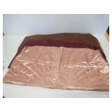 Three 1950s satin card table covers