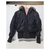 Rampage reversible nylon faux fur parka