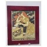 Framed art deco print