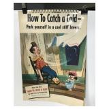 Vintage Disney laminated Kleenex advertisements