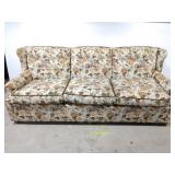 Vintage Berne Furniture three seat floral sofa