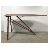 Antique wooden ironing board