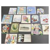 Assorted vintage greeting cards