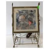 Vintage lighted makeup vanity mirror