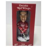 Signed Ted Lindsey Detroit RedWings bobble head