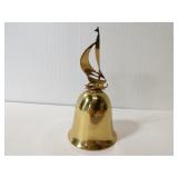 Vintage brass west German sailboat bell