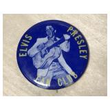 Elvis Presley Fan Club push back button