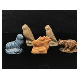 Five petite Wade figurines