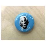 Small Marilyn Monroe fan club button