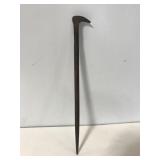 Old cast metal stake or punch tool