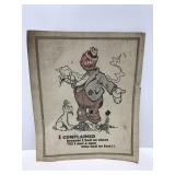 Old cartoon hobo paper advertisement