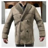 Cole Kent genuine sheepskin leather coat size 44