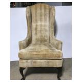 Highback upholstered parlor arm chair