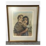 Hand signed & numbered Dinah Shore art print 1973