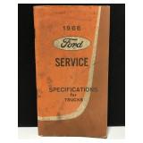 1966 Ford Service Truck Specifications booklet