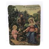 Vintage old advertising Holy Family - Hamtramck MI