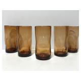 Handcrafted art glass drink glasses
