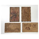 Antique Leather postcards