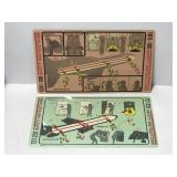 Vintage TWA Airline Safety Instructions cards