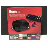 Roku 3 streaming media device w/ remote & cord