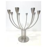 K Hagberg brush metal modern candelabra