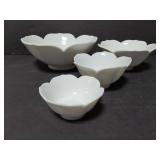 Flower ceramic nesting bowls set of 4