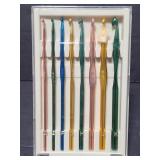 Set of 8 vintage Boye crochet hooks