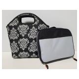 Pair of insulated lunch beverage bags