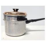 Vintage Charm Aluminum double boiler pot