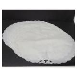 Seven vintage cloth placemats