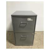 Small gray file cabinet