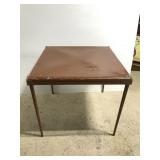 Old folding card table