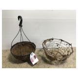Two planter baskets