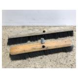 Two push broom heads, 24 in & 18 in