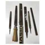 Assorted old wood files w/ Nicholson Mill Bastard