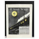 Vintage Chesapeake & Ohio Lines railroad ad
