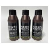 3 Redken Brews for men salon shampoo