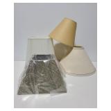 Four lamp shades