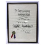 AmericanAirlines Admiral Flagship 1964 certificate