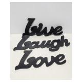 Live laugh love wall signs