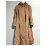 Portrait mid century full length ladies coat