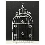 Birdcage wall decor w/ metal clips