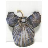 Glazed terra cotta angel - signed