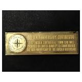 Lincoln Continental Town Car 50 years badge plaque