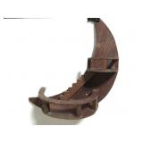 Whimsical crescent moon wooden display shelf