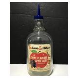 Indian Cider glass jug half gallon bottle